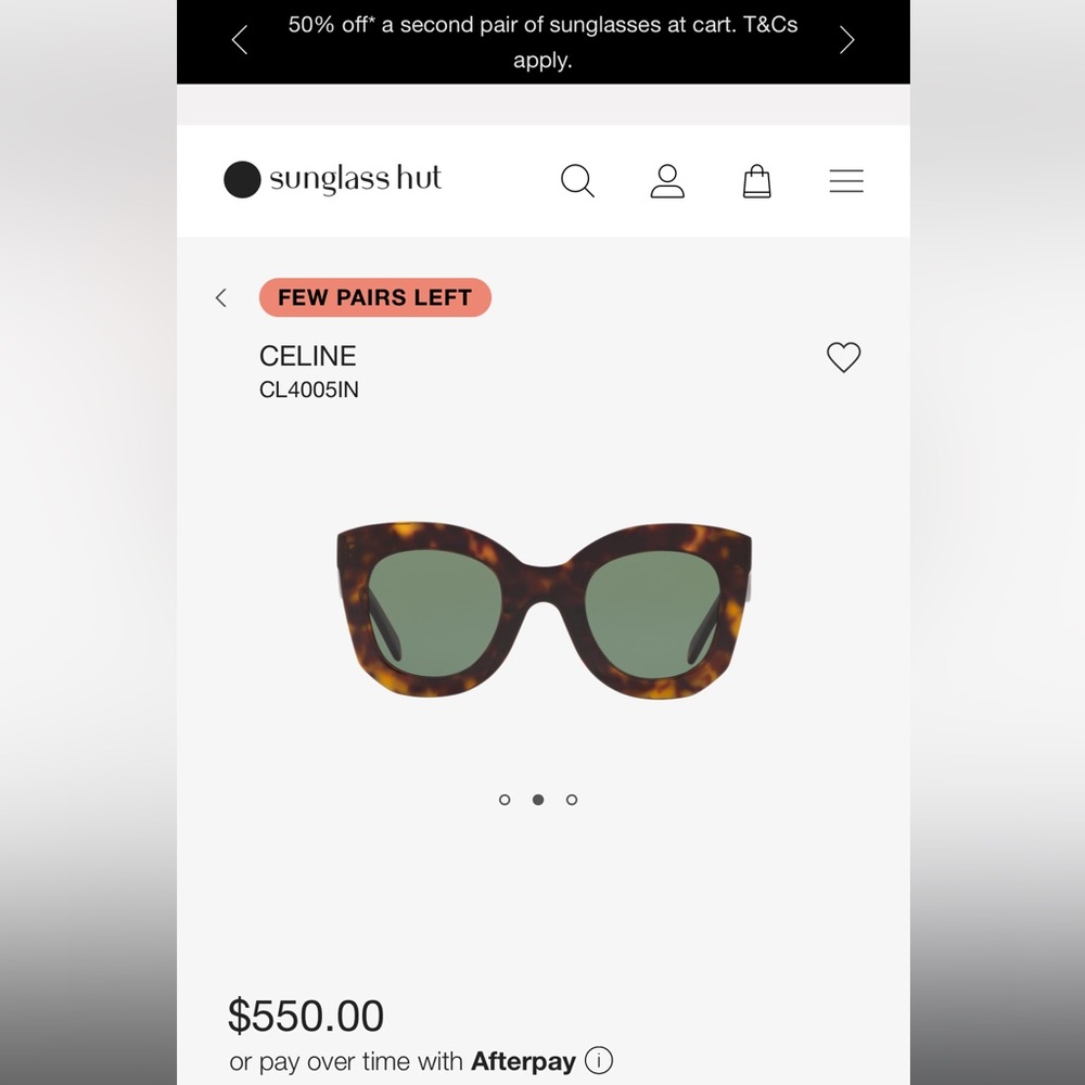 Celine Tortoise Frame Sunglasses with Green Lenses